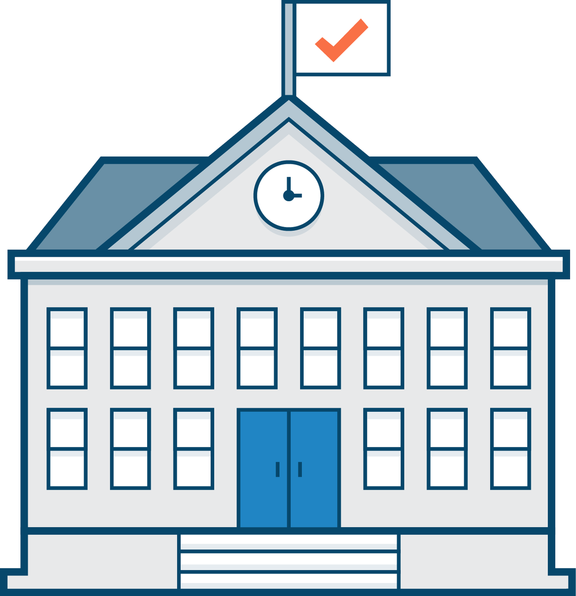 We've Got Nine Common Use Cases Covered - Building Clipart (1159x1200), Png Download