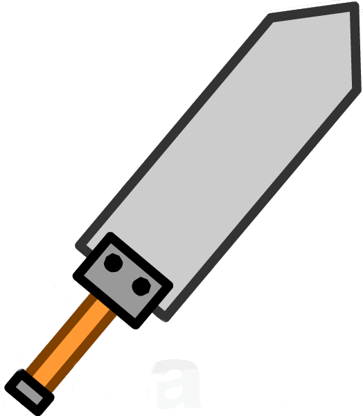 Legendary Great Sword Clipart (524x601), Png Download