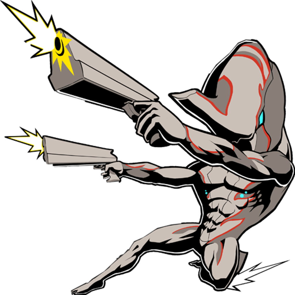 Excalibur In Action Warframe Gaming Freetoedit Clipart (1024x1024), Png Download