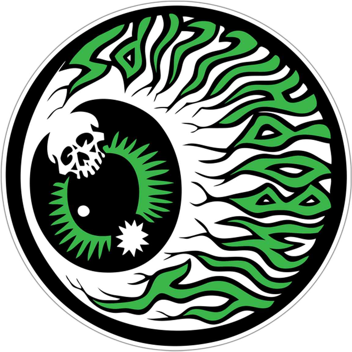 Car & Motorbike Stickers - Jim Phillips Eyes Art Clipart (1152x1154), Png Download