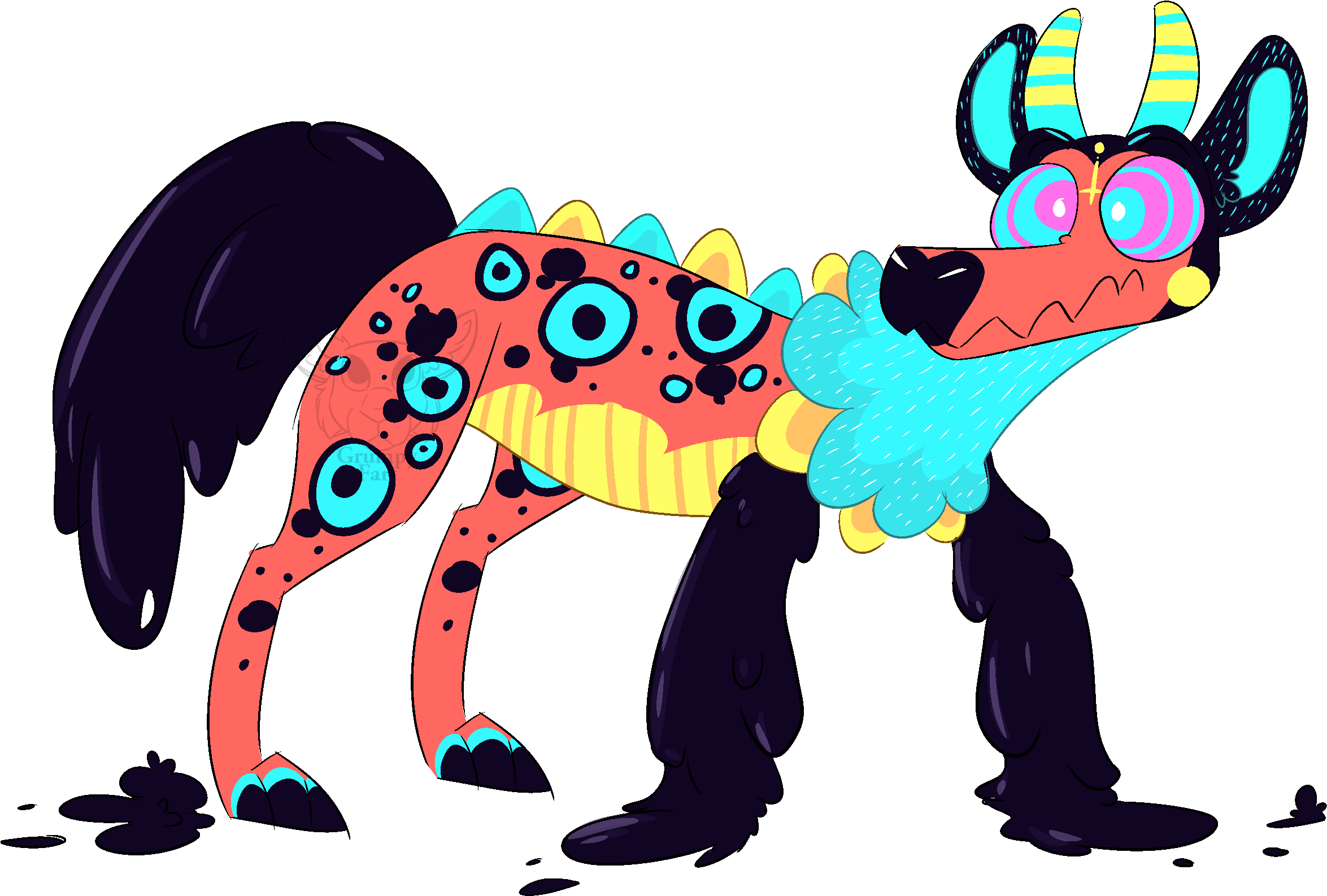 Slime Adopt Closed By Grumpyfart - Cartoon Clipart (2376x1659), Png Download