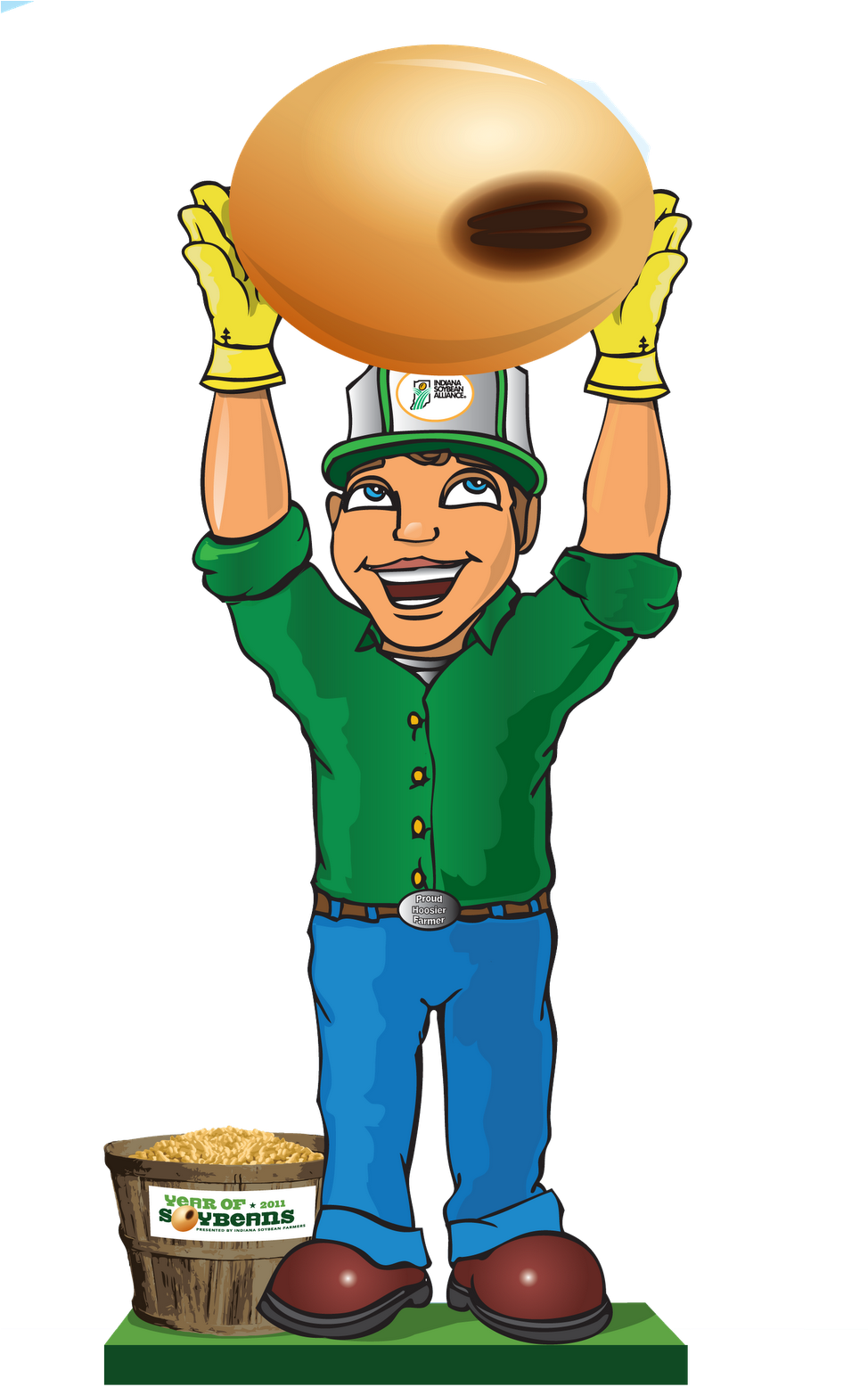 Eight Larger Than Life Soybeans Will Be On Display - Cartoon Clipart (973x1600), Png Download