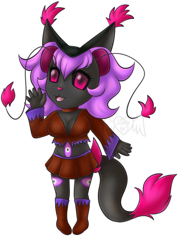 [art For Adopt] Chibi Carbu - Cartoon Clipart (604x800), Png Download