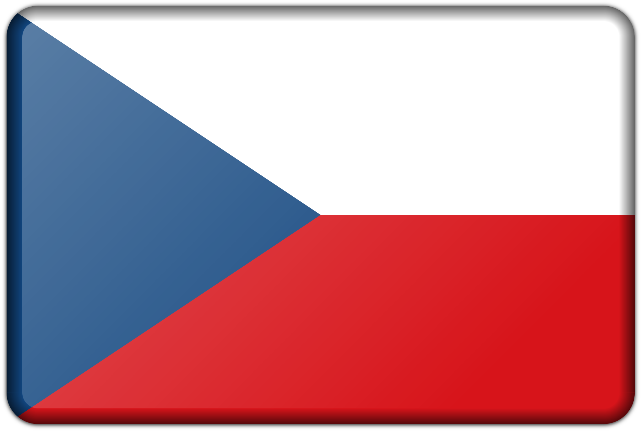 Czech Republic Flag Clipart (1000x667), Png Download