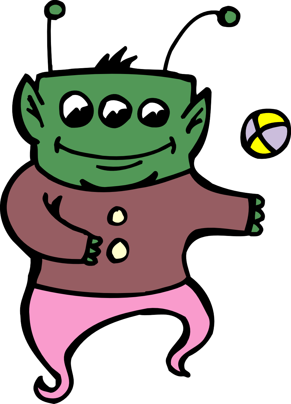 Artfavor Alien 1 999px 135 - Aliens Playing Clipart - Png Download (999x1387), Png Download