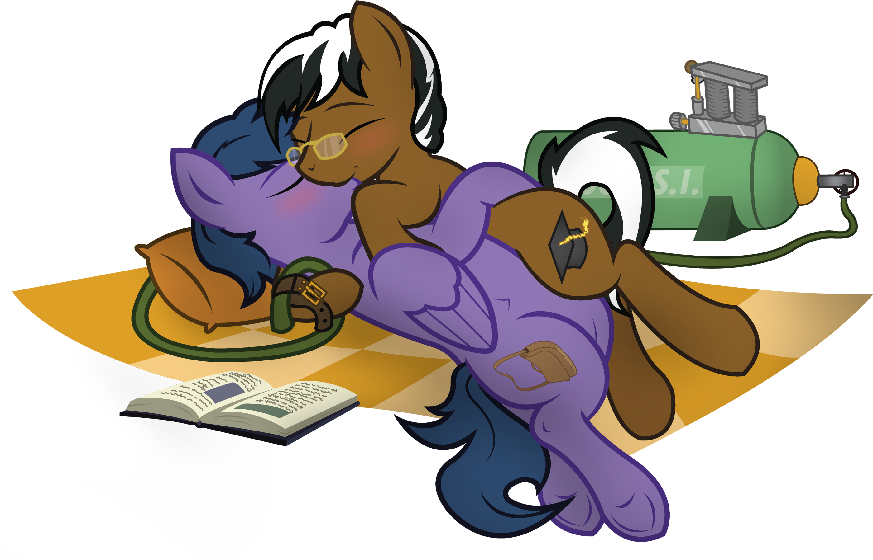 Inflatable Kiss~ - Pony Clipart (2838x2057), Png Download