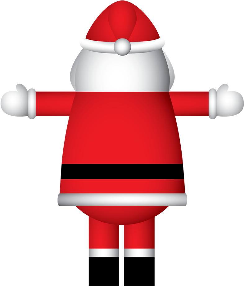 Inflatable Santa Claus Mascot A - Mascot Clipart (1001x1001), Png Download