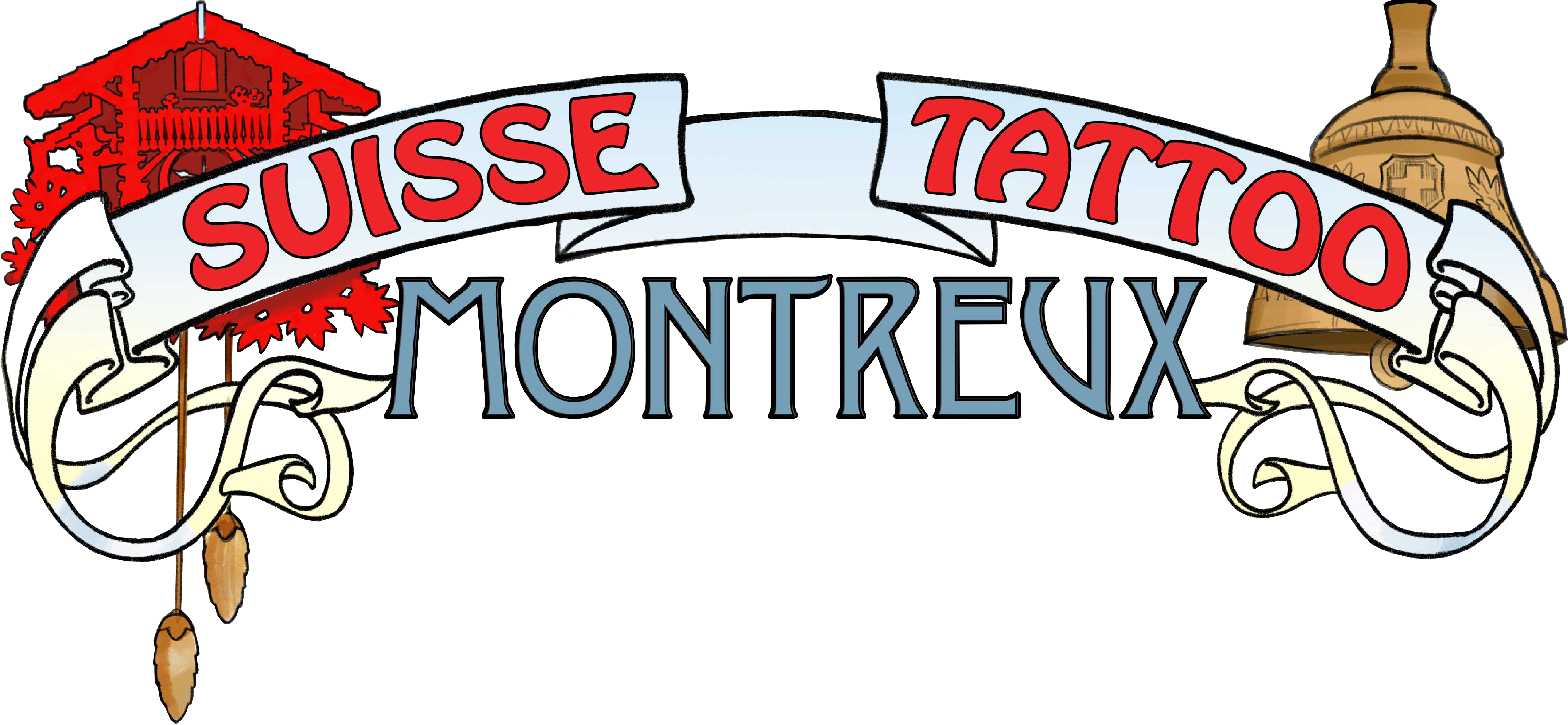 Montreux Tattoo Convention - Montreux Clipart (4961x2296), Png Download
