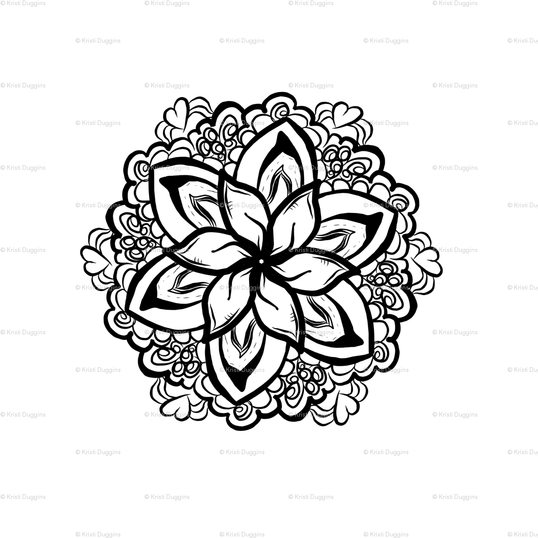 Clip Art Library Stock Bohemian Drawing Wallpaper - Png Download (1075x1075), Png Download