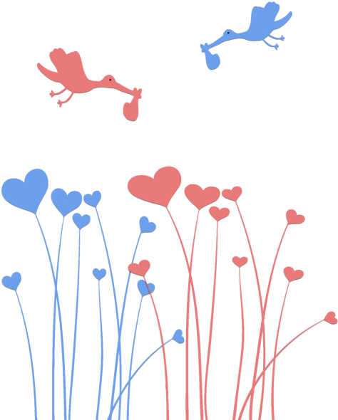 Birth - Moderne Herz-proben-abendesseneinladungen Karte Clipart (500x645), Png Download