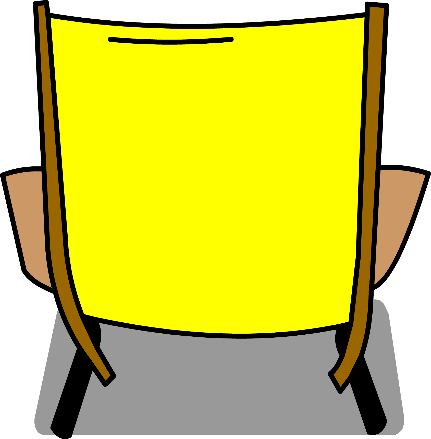 Folding Chair Sprite 005 Clipart (1689x1720), Png Download