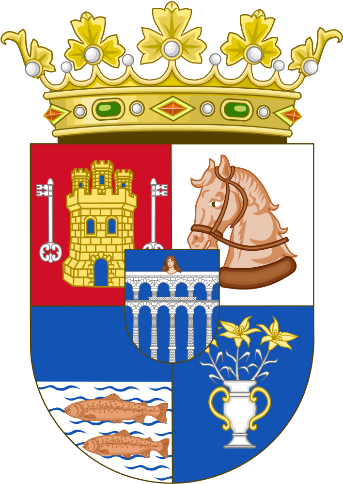 Coat Of Arms Of Segovia Province - Spanish Morocco Coat Of Arms Clipart (731x1023), Png Download