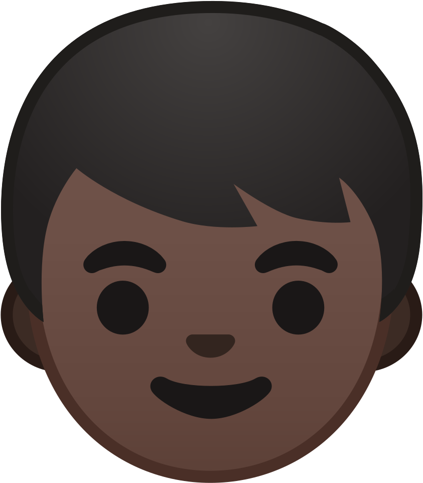 Dark Tone Icon Noto Emoji People Faces Clipart (1024x1024), Png Download