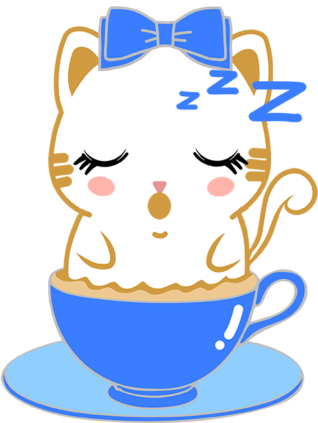 Caramel Kitty Cappuccino Messages Sticker-1 - Sticker Clipart (513x618), Png Download