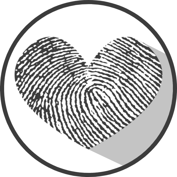 Free Online Fingerprint Fingerprints Fingers Finger - Symbol Clipart (600x600), Png Download