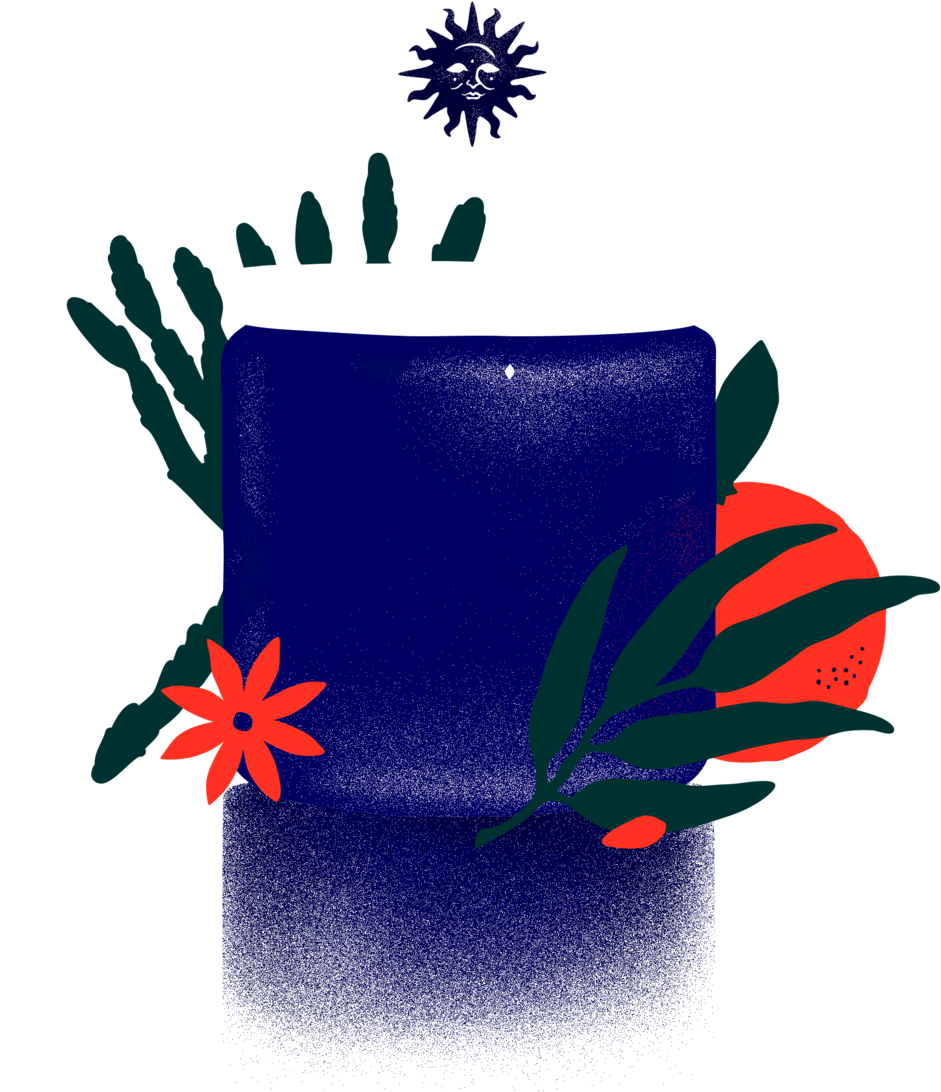 Blue Sage Jar Display Large Clipart (1000x1124), Png Download