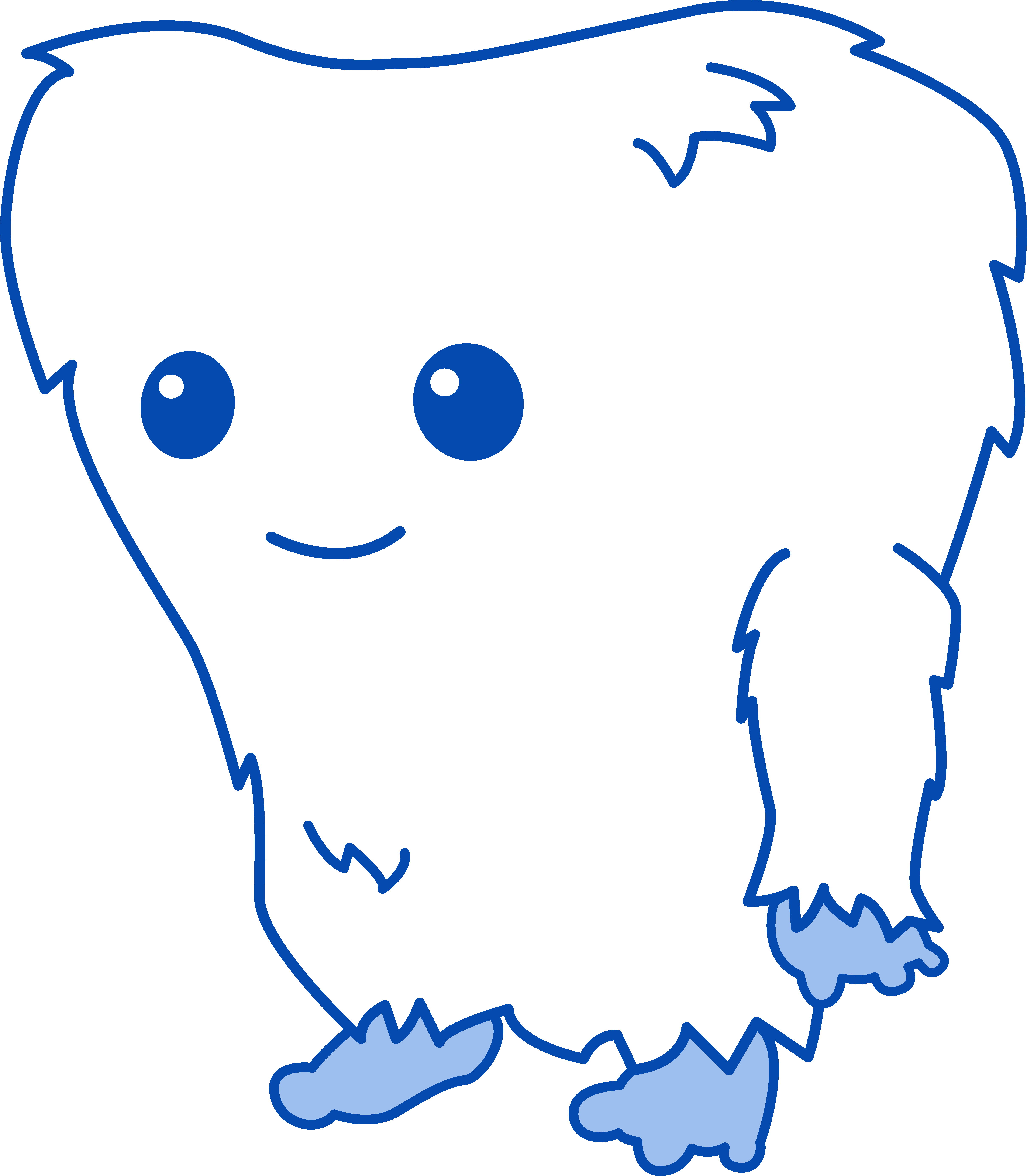 Yeti Png Cute Clipart (4837x5539), Png Download