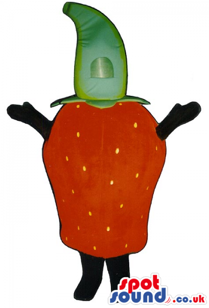 Customizable Red Strawberry Fruit - Strawberry Mascot Costume Clipart (600x600), Png Download