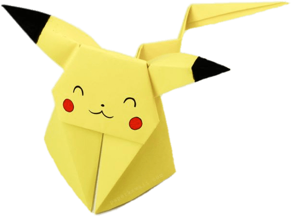 Origami Pikachu - Origami Passo A Passo Clipart (728x600), Png Download