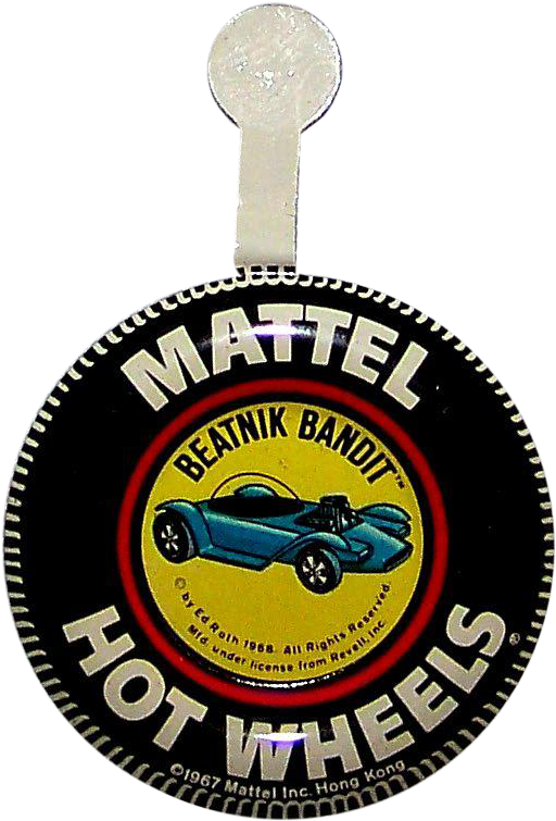 Vintage 1967 Mattel Hot Wheel Beatnik Bandit Car Metal - Hot Wheels Mattel Vintage Redline Custom Barracuda Clipart (754x754), Png Download