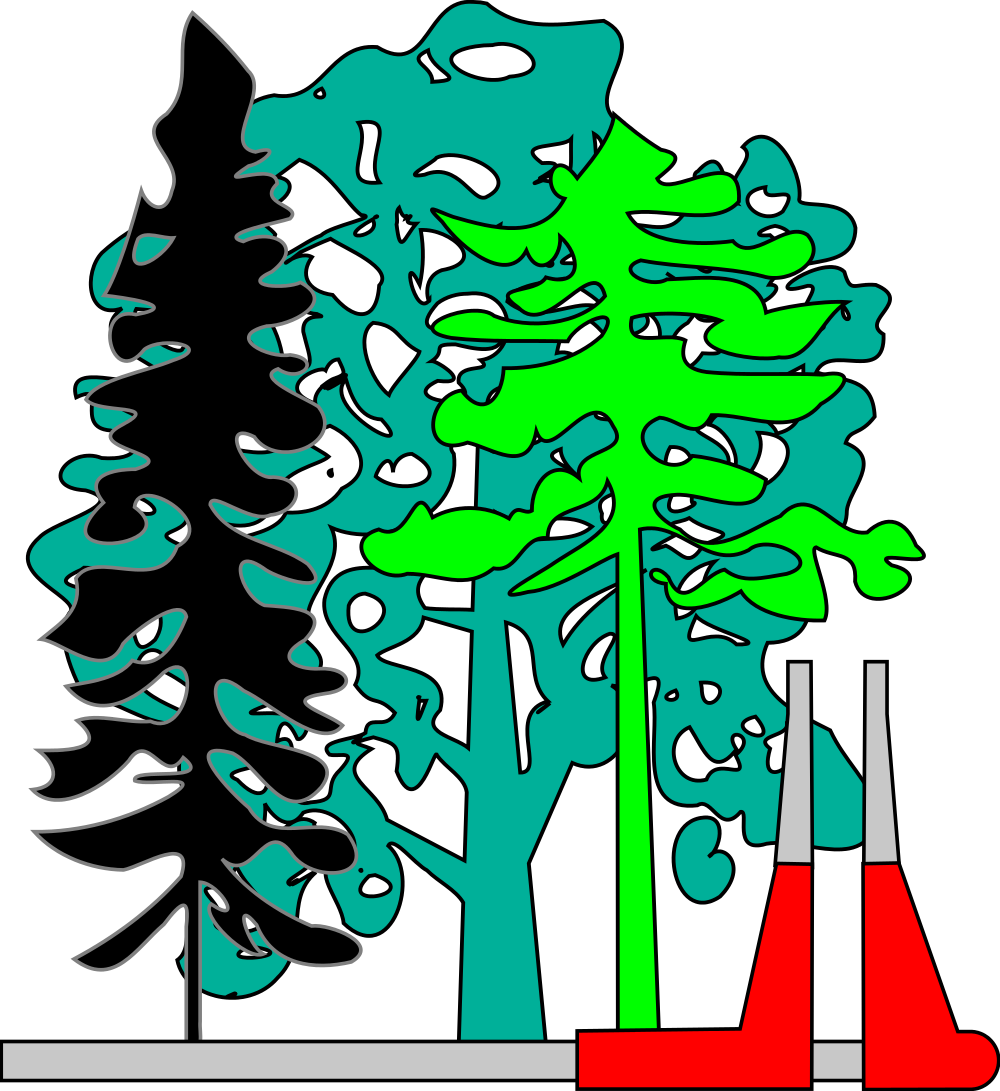 Open - Forestry Clipart (1000x1091), Png Download