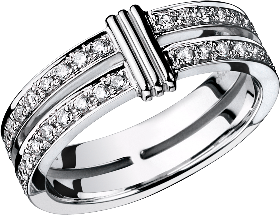 Wedding Band Subtile Eternité, White Gold, Link In - Alliance Mauboussin Clipart (1200x1200), Png Download
