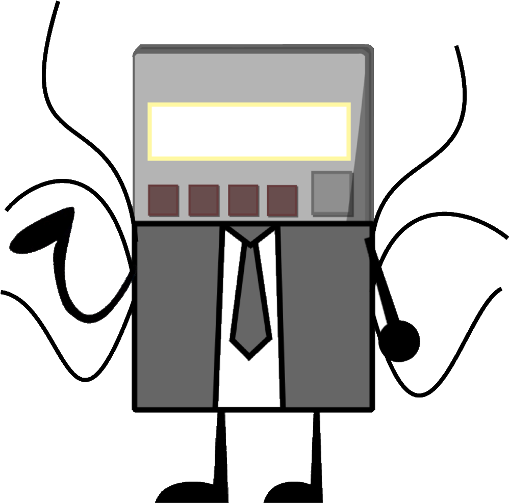 Calculator As A Slenderman Vector - Object Show Walkie Talkie Clipart (1024x1024), Png Download