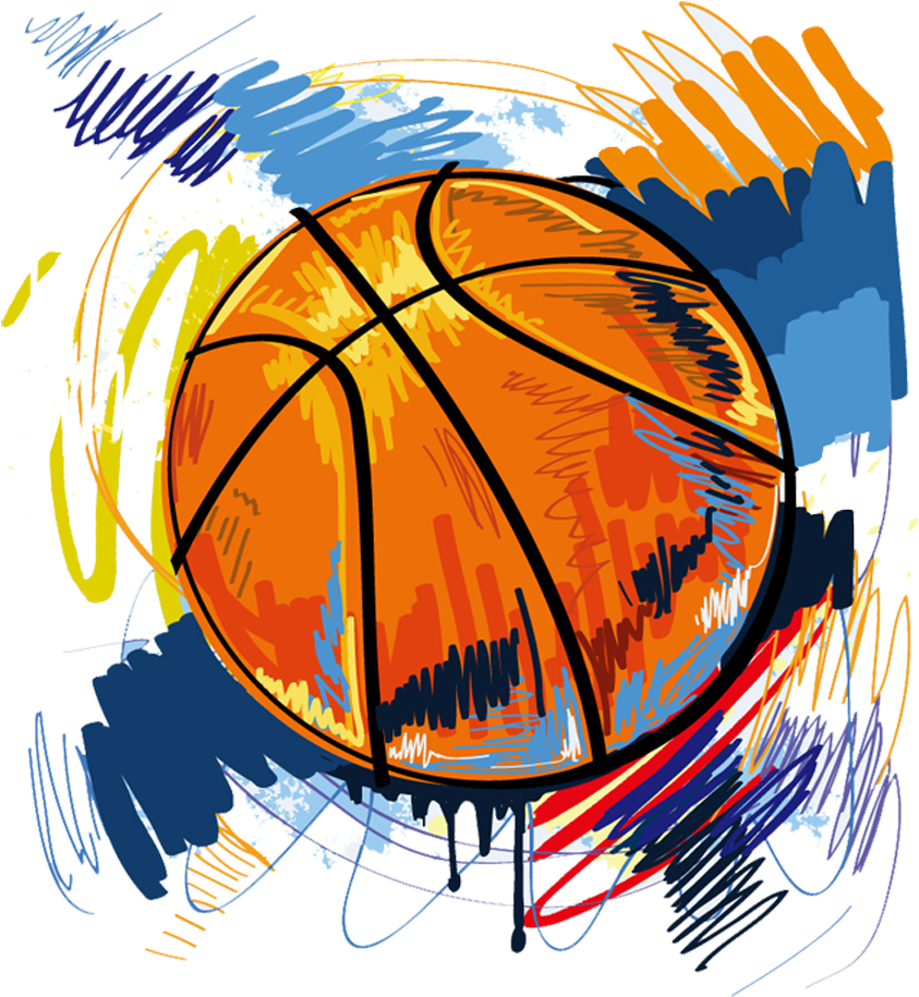 T-shirt Basketball Graffiti Illustration Clipart (1129x1200), Png Download