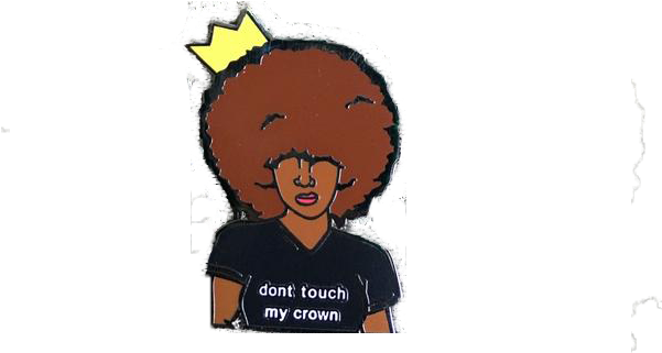 Crown Pin - Cartoon Clipart (600x600), Png Download