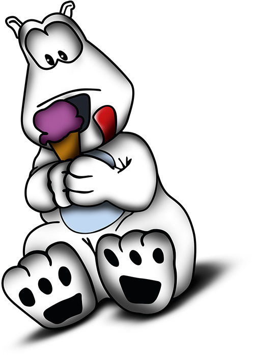 Bote De Helado De Fresas Con Crema - Cartoon Clipart (666x700), Png Download