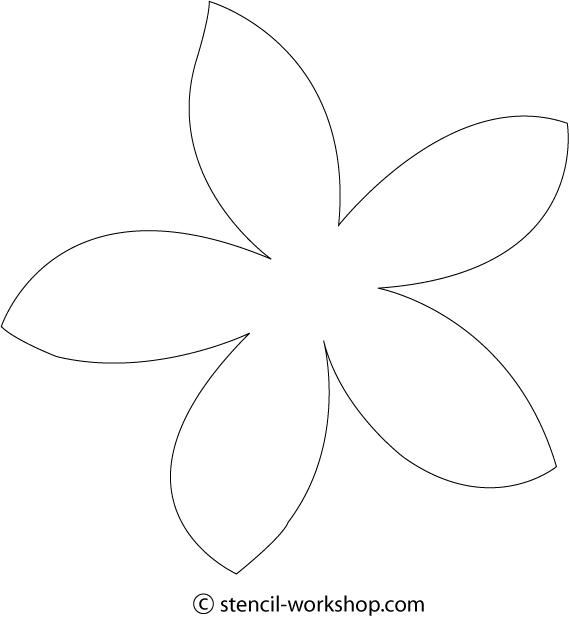 Drawing Hibiscus Frangipani - Plumeria Flower Cut Out Clipart (569x618), Png Download