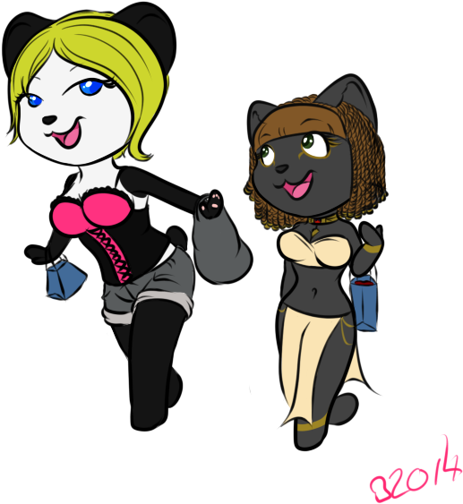 [cm] Shopping Spree - Cartoon Clipart (575x625), Png Download