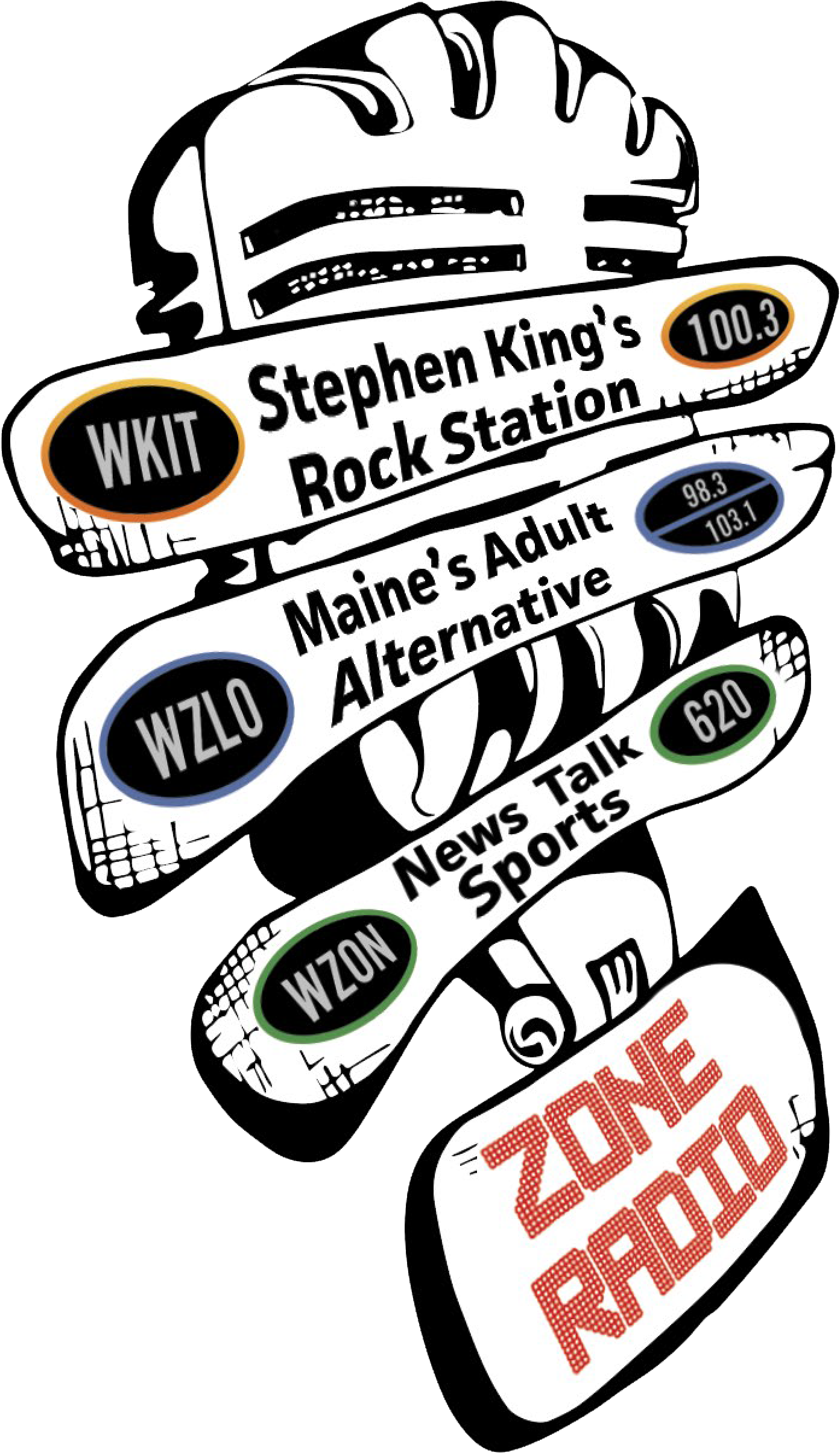 Zone Radio Clipart (1413x2478), Png Download