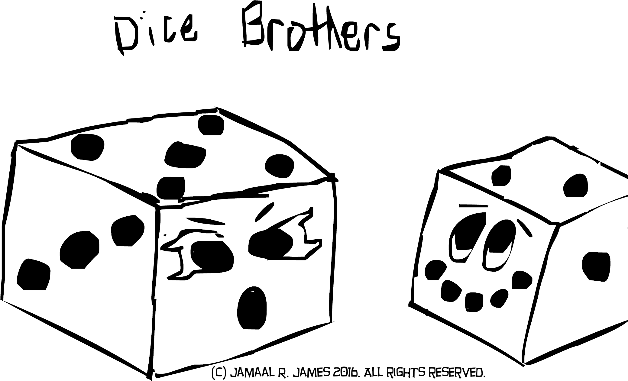 Brothers Created By Cartoonist - Illustration Clipart (2292x1667), Png Download