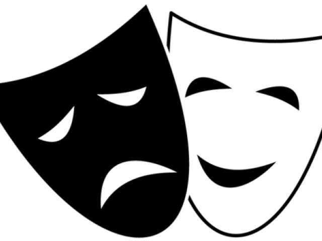 Mood Clipart Mask - Drama Faces Clip Art - Png Download (640x480), Png Download
