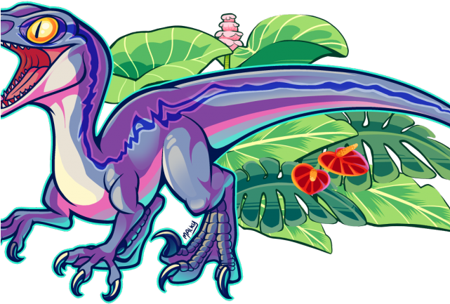 Jurassic Park Clipart Logo - Blue Raptor - Png Download (640x480), Png Download