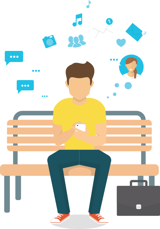 User Chat App - Searching On Laptop Clipart (536x769), Png Download