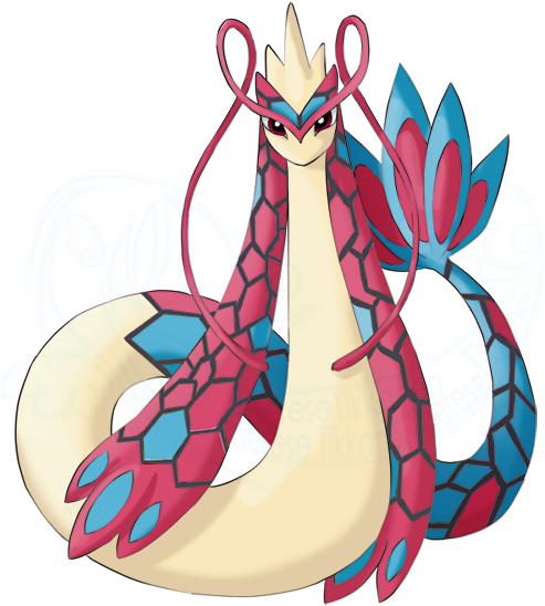 Milotic - Milotic Mega Evolution Clipart (500x633), Png Download