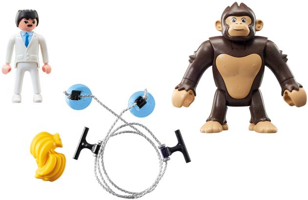 Super 4 Giant Ape Gonk - Playmobil 9004 Giant Ape Gonk Clipart (700x490), Png Download