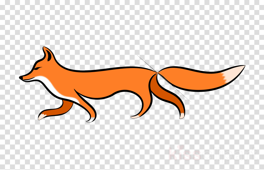 Ribbon Vintage Png Clipart Clip Art - Drawings Of A Red Fox Transparent Png (900x580), Png Download