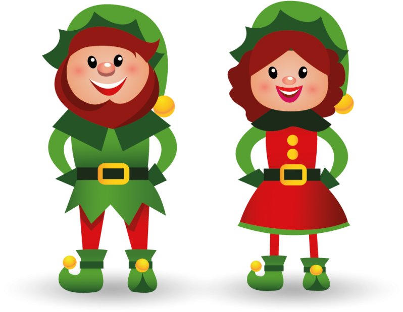 Lutin Pere Noel - Christmas Tree And Presents Clipart - Png Download (800x800), Png Download