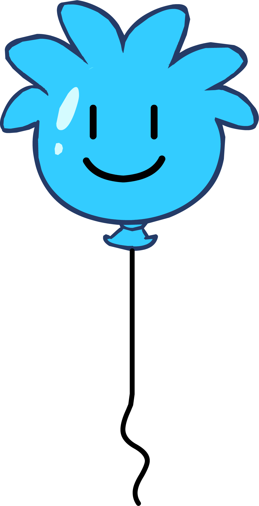 Blue Puffle Balloon Clipart (1062x2071), Png Download