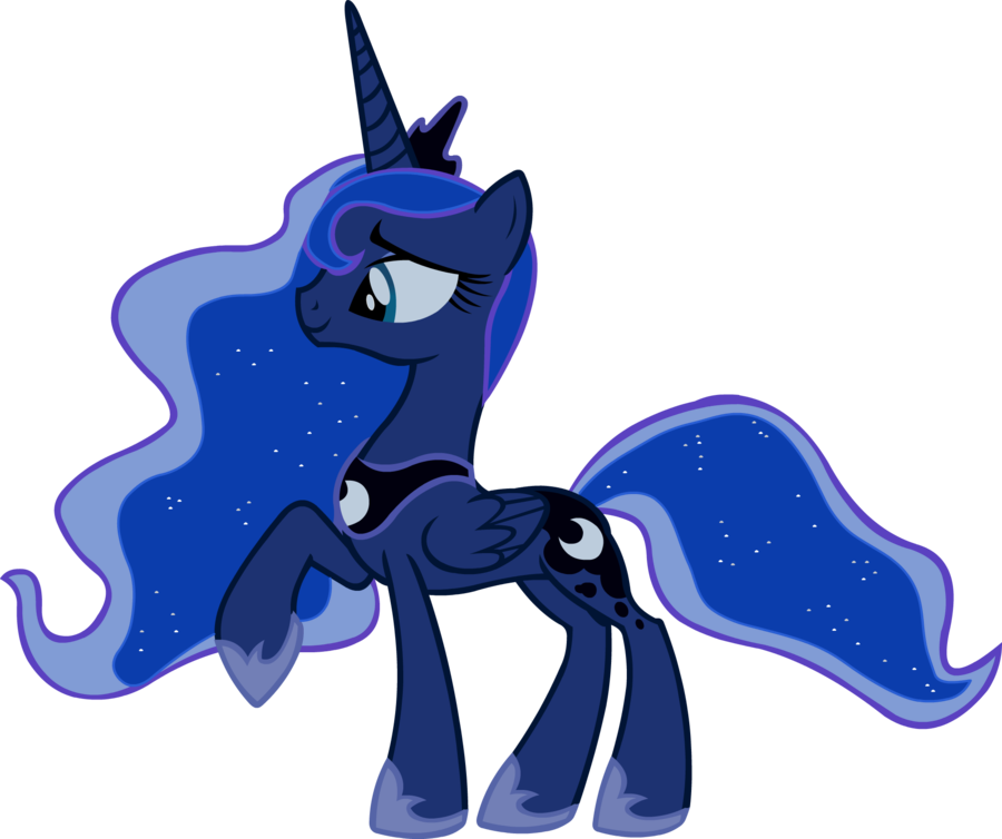 Are You Going To Go Against Her Wishes I Think Not - My Little Pony Princess Luna Happy Clipart (900x754), Png Download