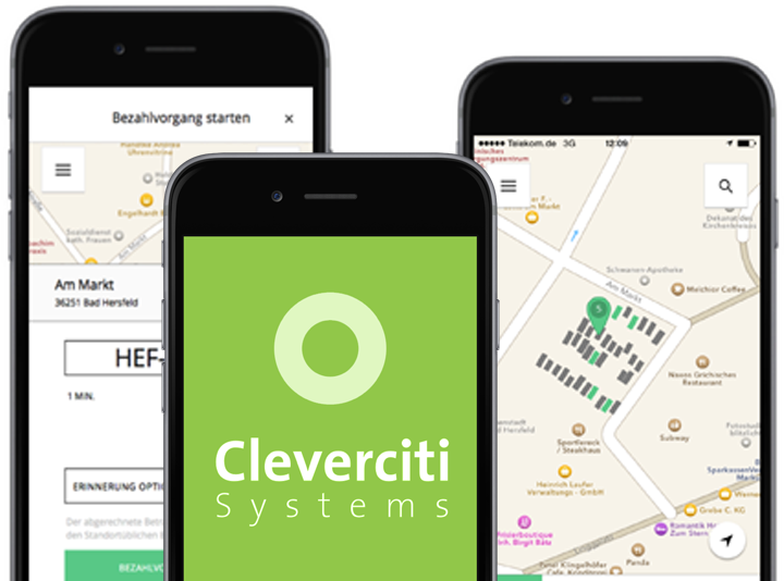 Cleverciti Parking App - Cleverciti Clipart (1283x579), Png Download