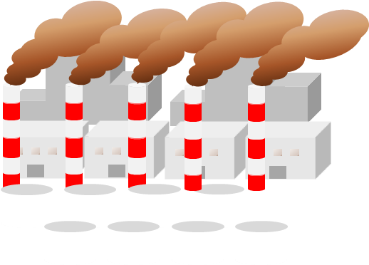 Acércate Para Mejorar El Cielo Sucio - Factory Clipart (867x611), Png Download