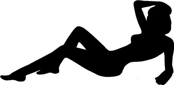 Обнаженная Девушка, Лежащая На Спине - Human Back Clipart (800x800), Png Download