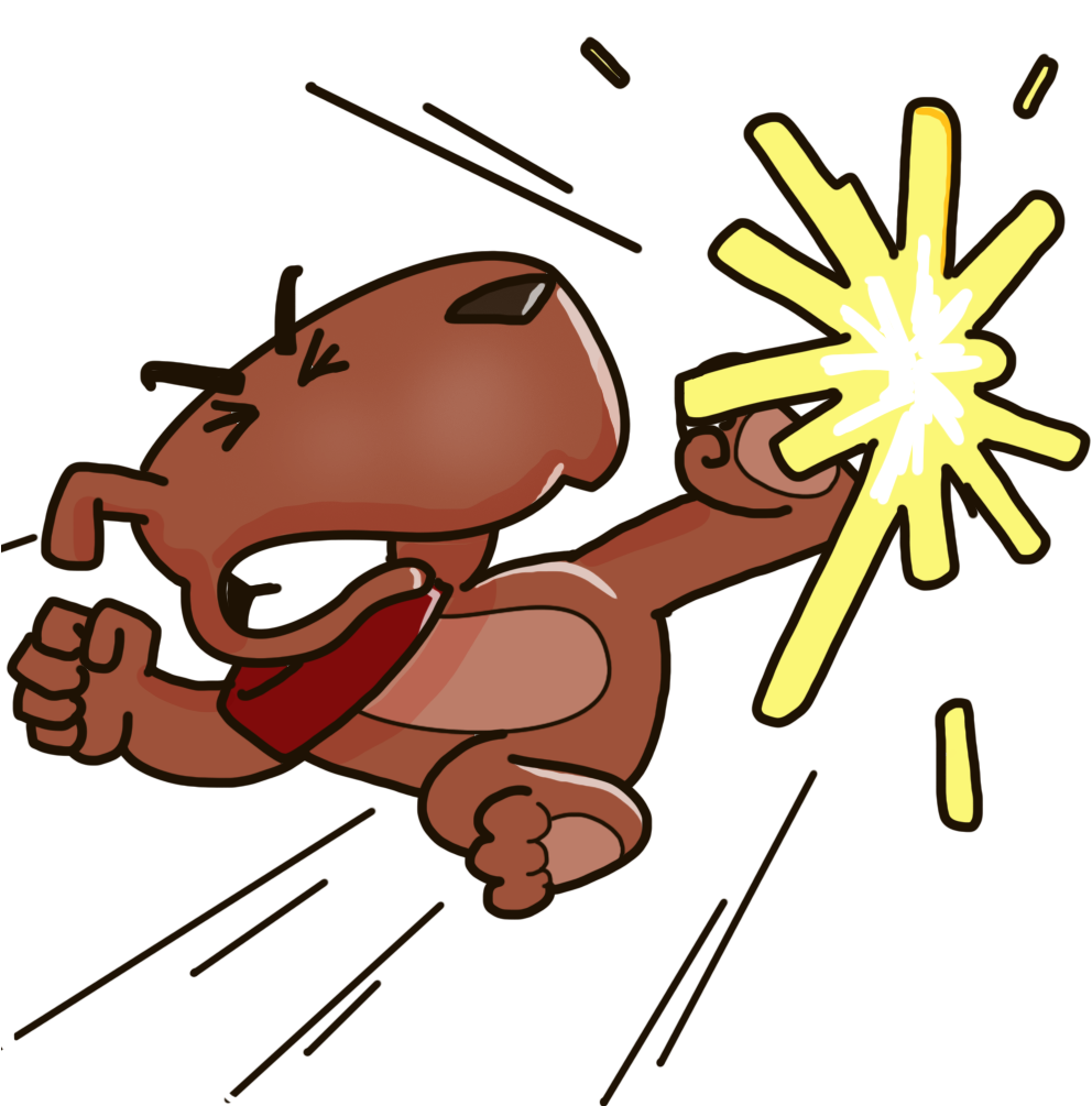Labradokdok Is A Hot Headed Dog - Cartoon Clipart (1004x1004), Png Download