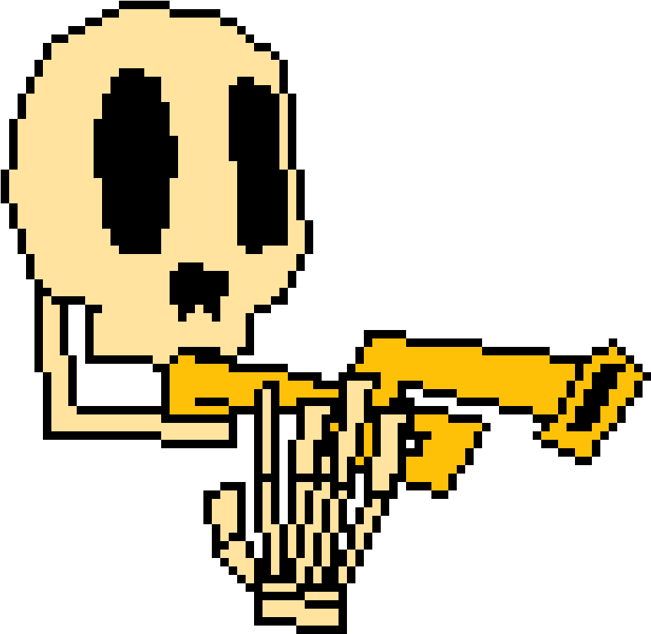 Spoopy Scary Skeleton Clipart (1200x1200), Png Download