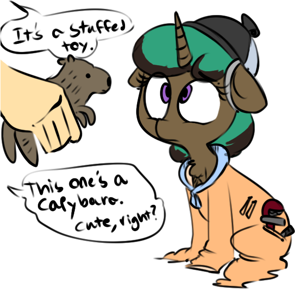 11 54, Artist - Fluttershy Capybara Clipart (600x600), Png Download