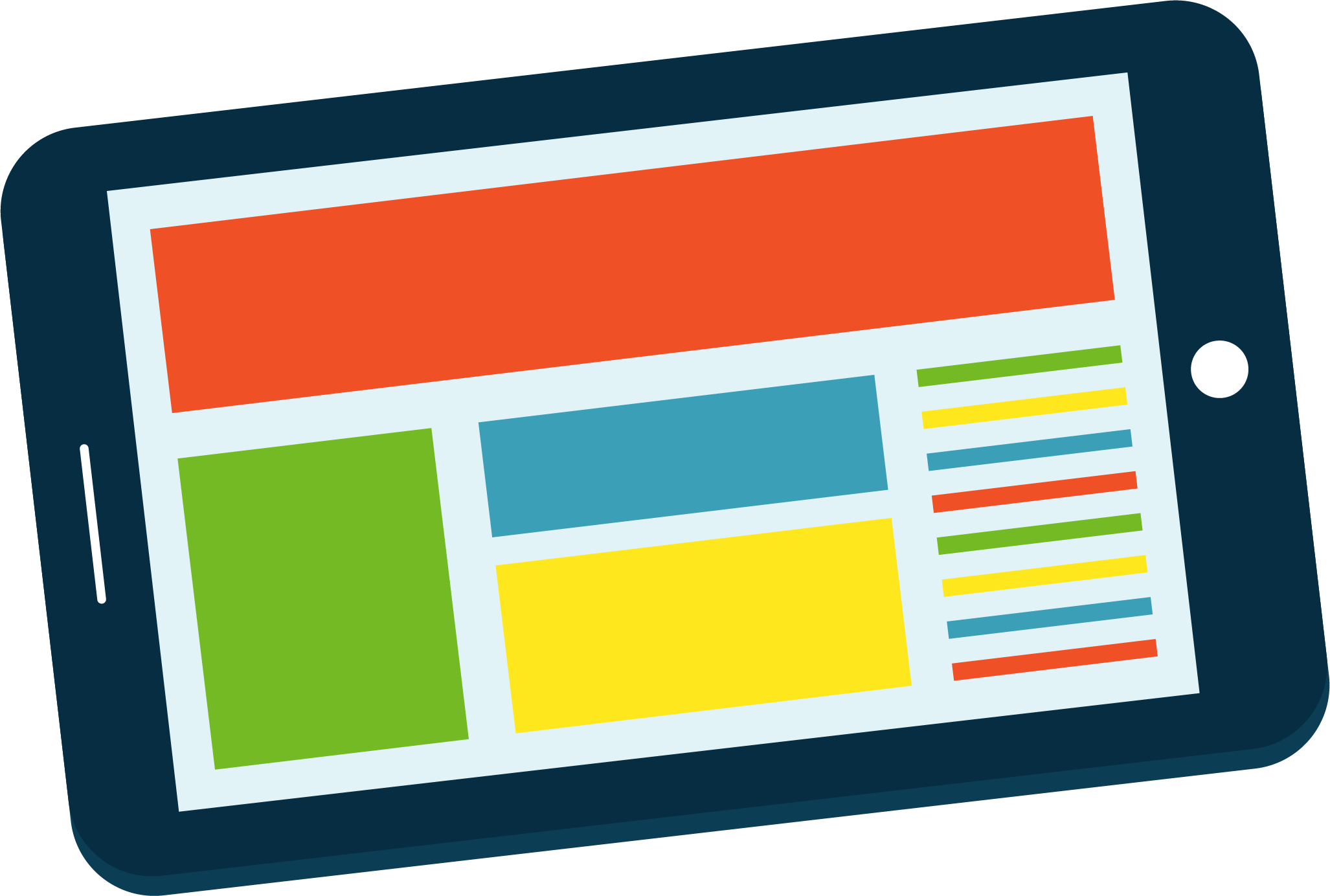 Ipad Flat Design Clipart (2054x1384), Png Download